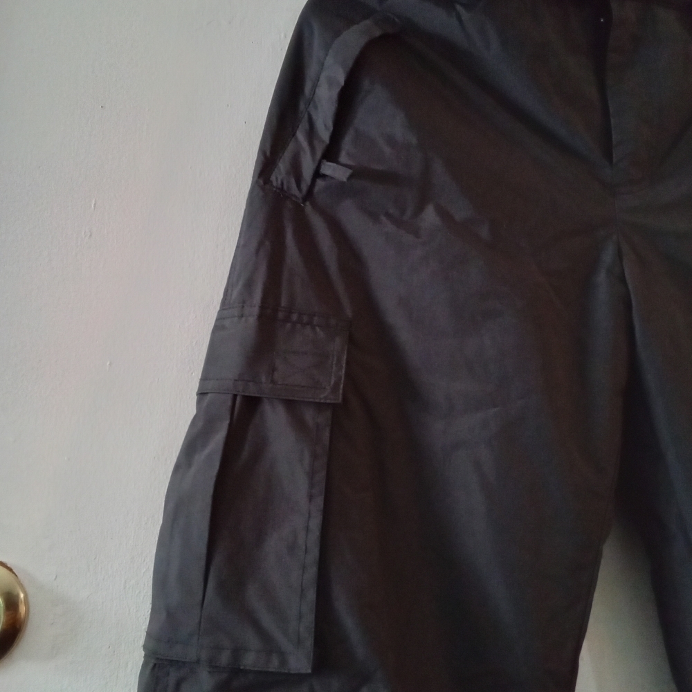 Men's Charcoal Cargo Pants - Picture 2 of 7